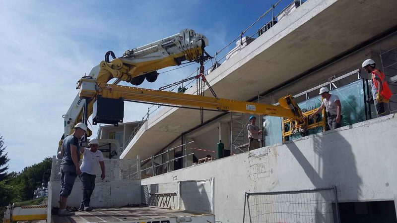 Poutre contre-poids avec palonnier à ventouses DSMH2 - Charge 600 à 1200kg - Pose inclinée ou sous-casquette béton_1