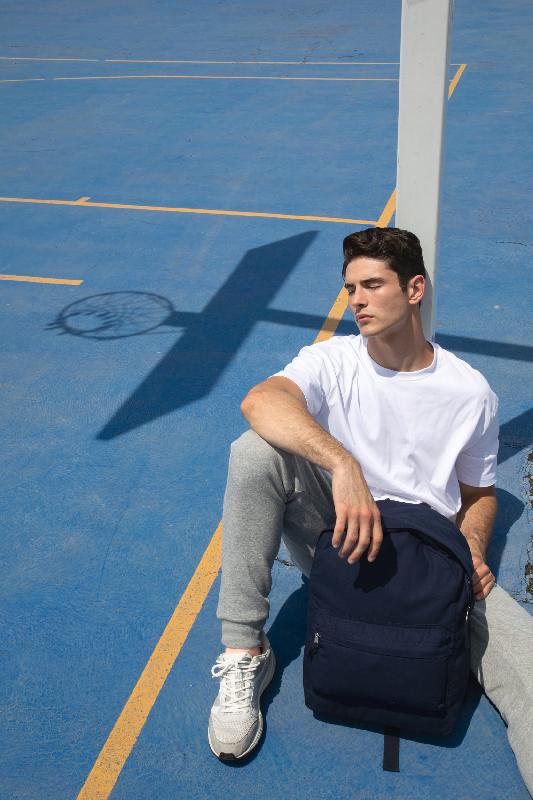 Sac à dos en coton recyclé K-loop - Kimood Réf: KI5111 - Économie circulaire et traçabilité unique_1