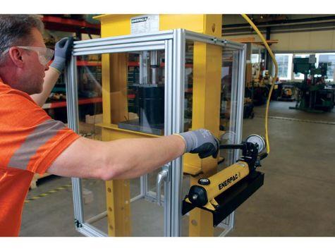 XLP256P392, 232 kN Press d'atelier avec RC256 Vérin Simple Effet et P392 Pompe manuelle_1