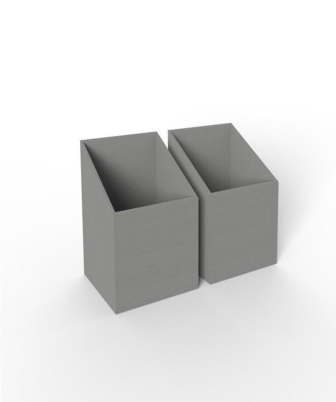 Colonne de rangement linge LUND - 1 porte - chêne naturel - 40 x 40 x 185 cm - avec paniers à linge_1