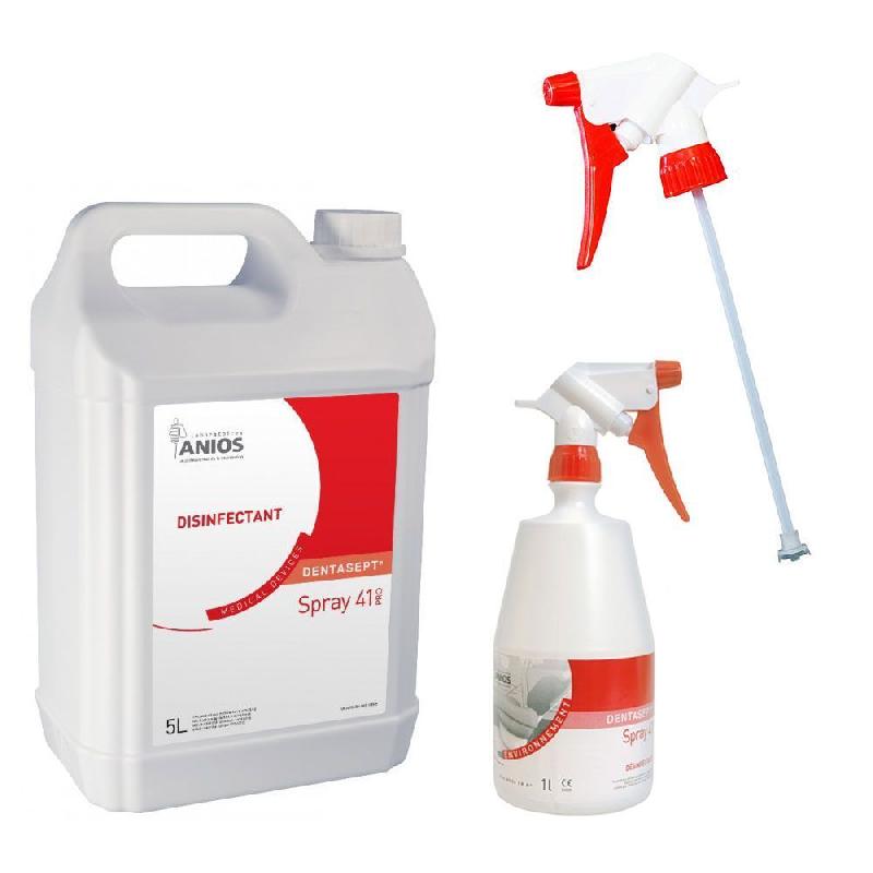 Dentasept spray 41 pro (Anios) - Désinfection dispositifs médicaux - Virucide EN 14476 - Parfum menthol - DM Classe IIA_1