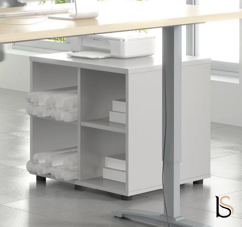 Meuble de rangement pour imprimante - MDD - Blanc_2