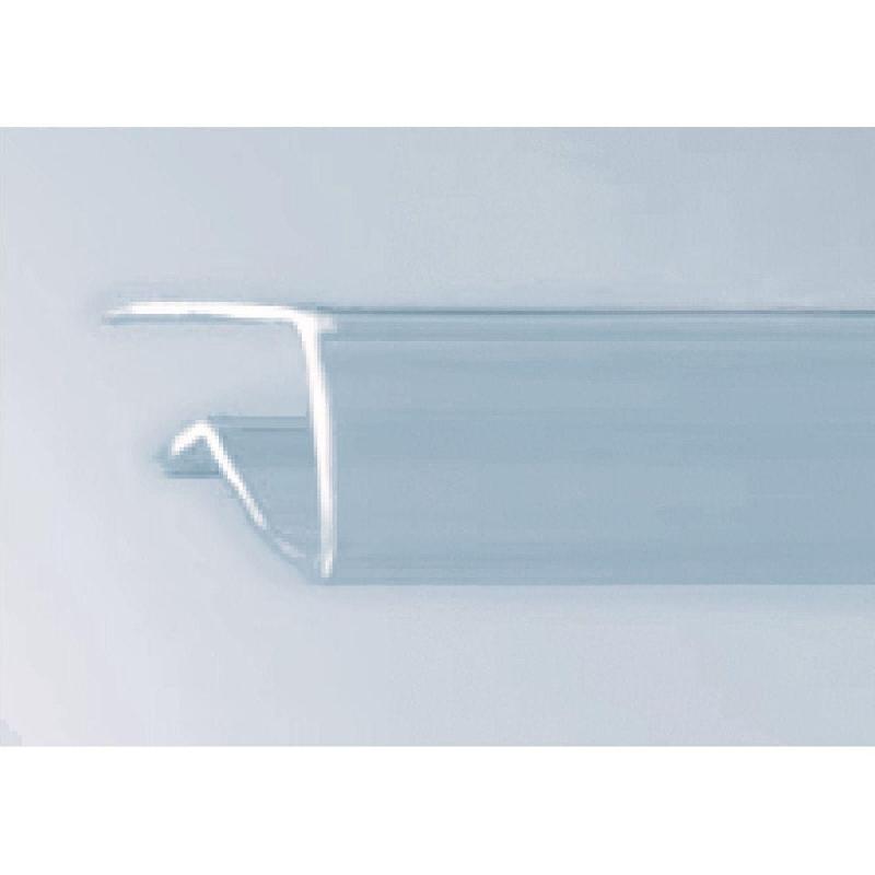 Porte-étiquette transparent - tablette verre 8mm - largeur 1000mm_1