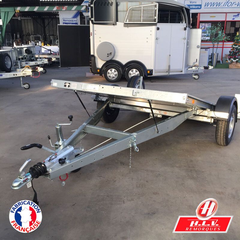 Remorque Trigano avec dimensions utiles de 3,00 m x 1,70 m