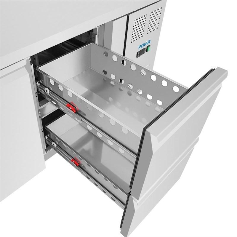 Table réfrigérée positive série U 1 porte 2 tiroirs UA108 Polar_1