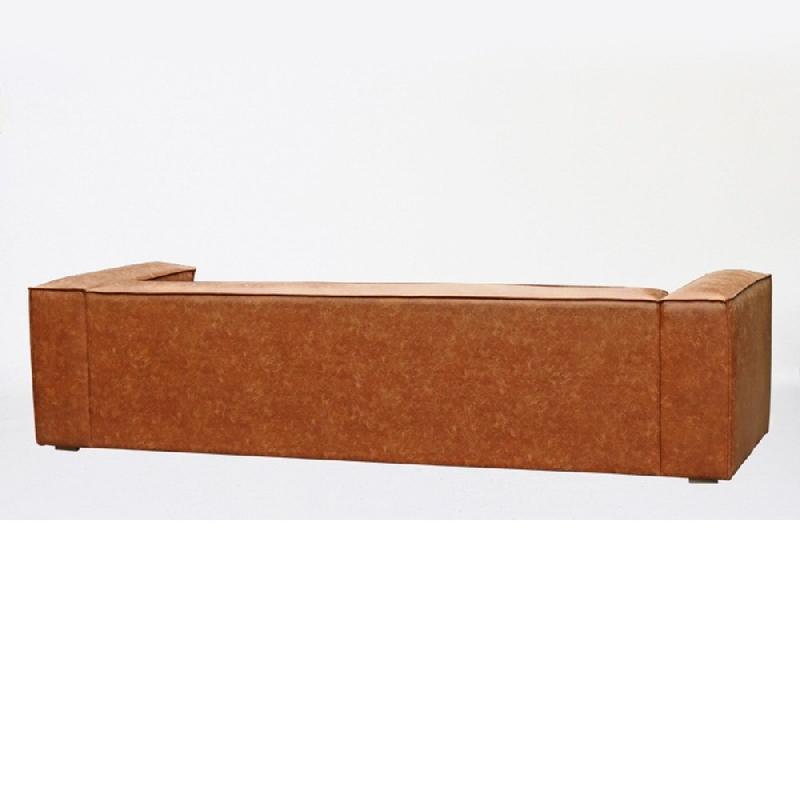 Canapé Hazou marron clair 4 places - Design chic et contemporain - L280 x H68 x P99 cm_1