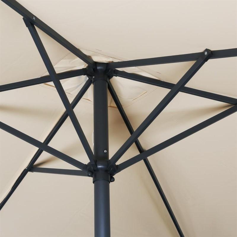 Parasol rectangulaire Bolero Seville 2x3m crème_1