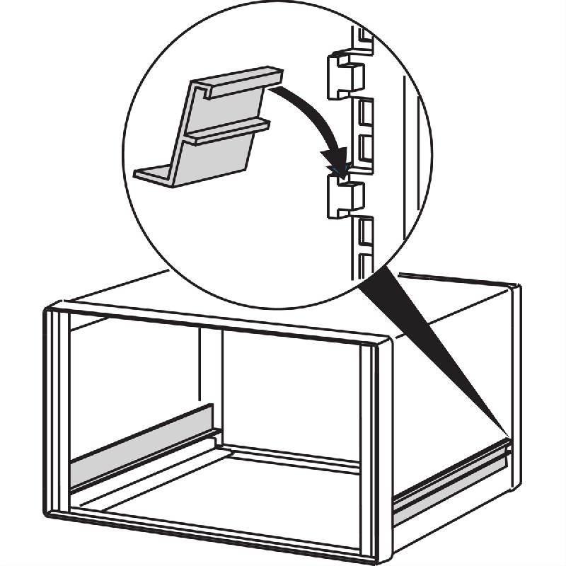 Glissière Comptec SCHROFF pour mallette 19