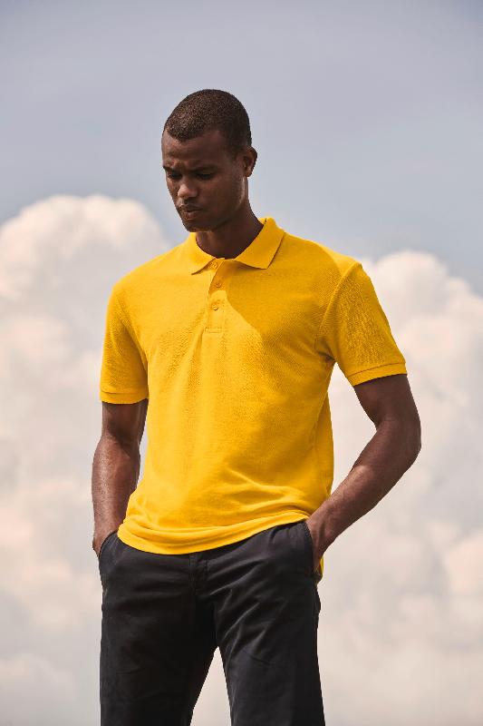 Polo homme 65/35 - Réf: SC63402 - Marque Fruit of the Loom - Polyester/coton, durable, lavable à 60°C_1