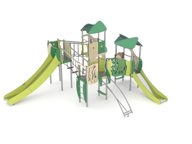 Structure multi-activités métallique Organik - LD1OR4451 - Ludoparc - 4 tours - Tranche d'âge 2 ans et plus_1