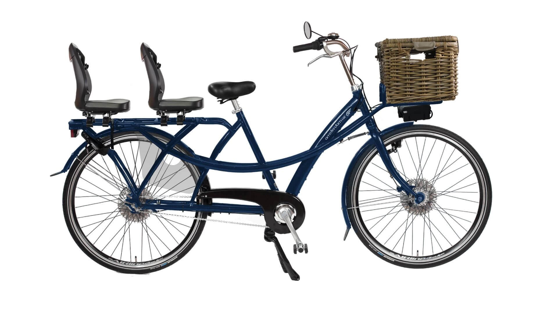 Vélo électrique longtail Twin - Transport enfants et courses - 3 à 8 vitesses - Azor_1