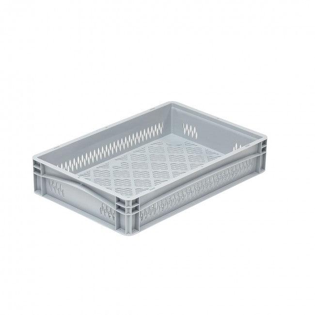 Bac euro ajouré - 190466 – Gris argenté - 400 x 300 x 220 mm_1