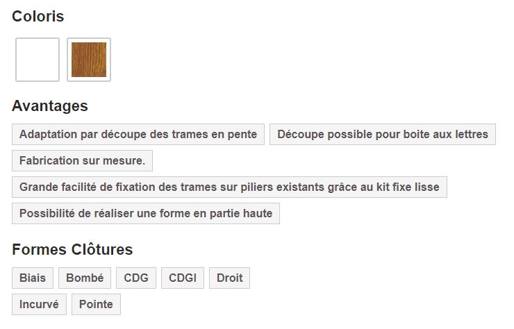 Clôture pvc cl a 02 / type a 05 - cg pro - traverses alu gainées - barreaudage vertical par lames pvc 120 x 28 mm_1