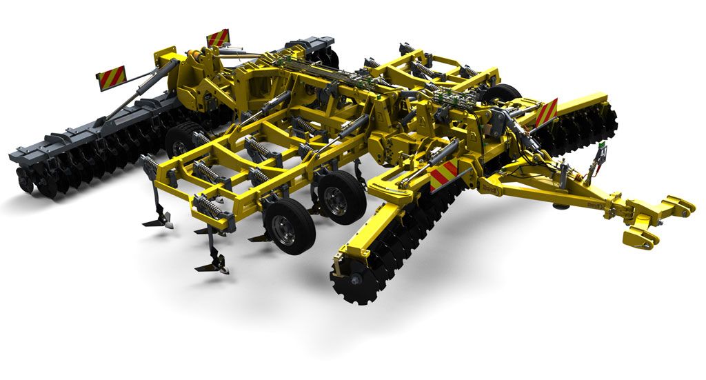Cultivateur agricole Dondi - 3 rangées de dents - Poids de 2100 à 6080 kg_1