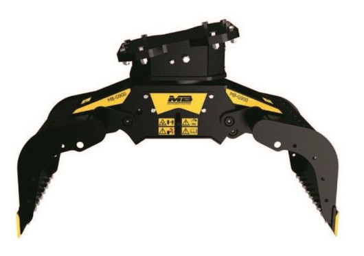 Pinces de tri MB-G1200 - enrochement et démolition - Bakker Hydraulic Products BV_1