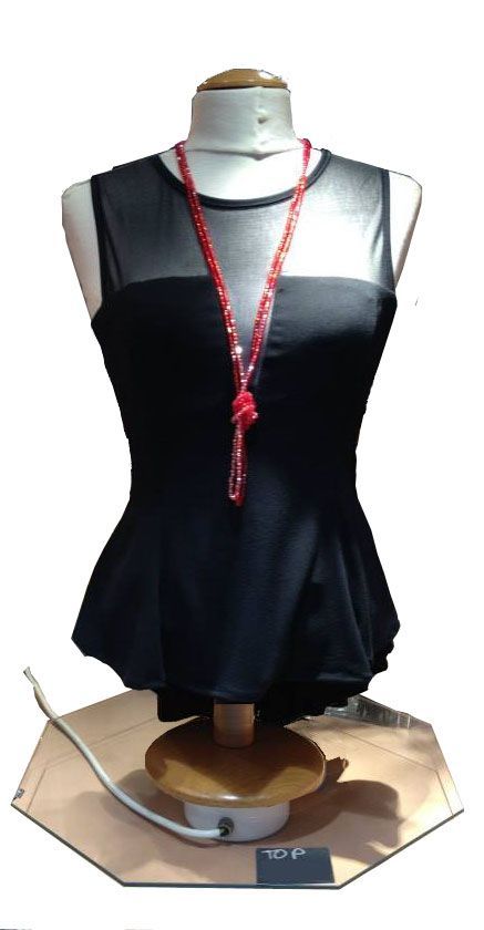 Présentoir rotatif électrique - Plateau tournant motorisé en verre trempé - Personnalisable pour pâtisseries et vitrines_1