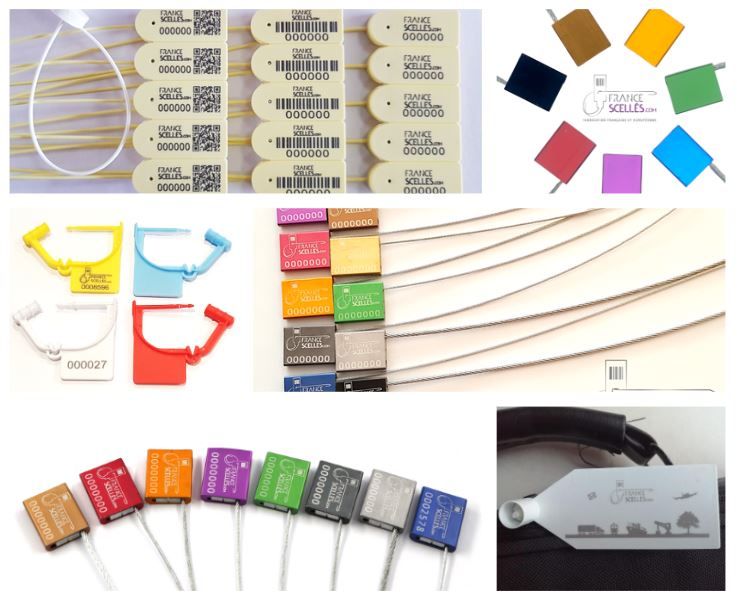 Scellé de sécurité métallique ou plastique - personnalisé - Traçabilité et protection des biens et marchandises_1