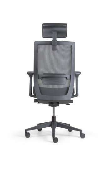 Siège ergonomique de bureau Giant - soutien lombaire réglable, têtière et accoudoirs 3D_1