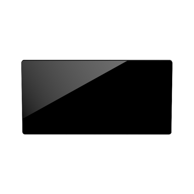 CAMPAVER Nativ Radiateur connecté Horizontal 1500W Verre massif Noir astrakan - Intuis - K161125_1