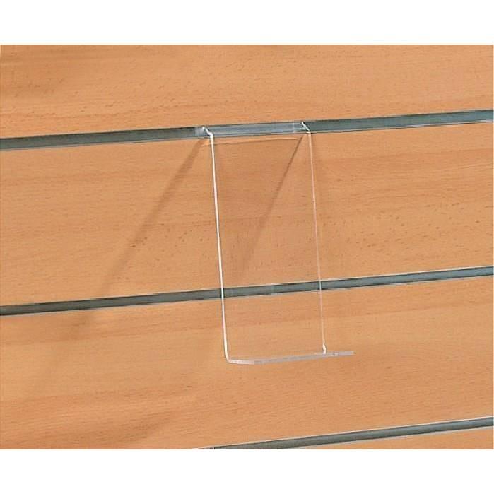 Chevalet incliné 100x200mm - Polystyrène transparent - Épaisseur 3mm_1