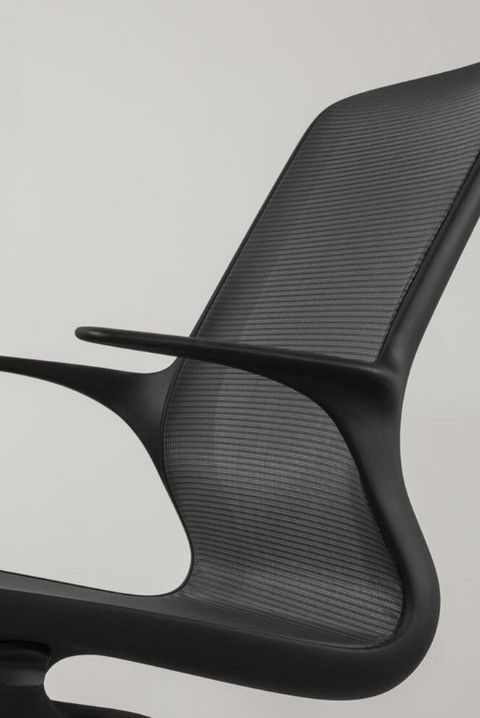 Maglia Swiveling - Chaise de bureau Sitis - Coque en polyester noir ou blanc - Résille noire ou grise clair_1