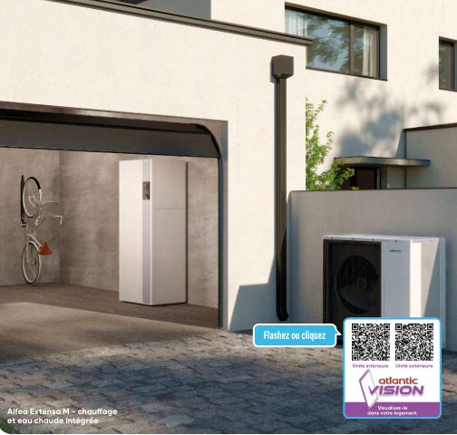 Pompe à chaleur air-eau monobloc pour maisons neuves - Alfea Extensa M - chauffage, eau chaude et rafraîchissement_1