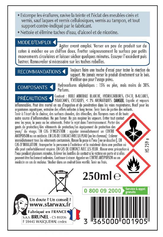 Raviveur meuble en bois foncé STARWAX - Liquide 200 ml - Nettoie et rénove_1