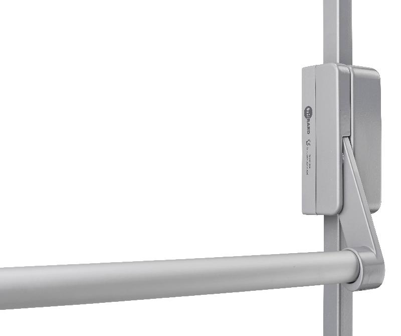 Serrure antipanique réversible 2/3 points haut et bas - laqué gris - porte jusqu'à 1150 mm - norme CE NF EN1125_1