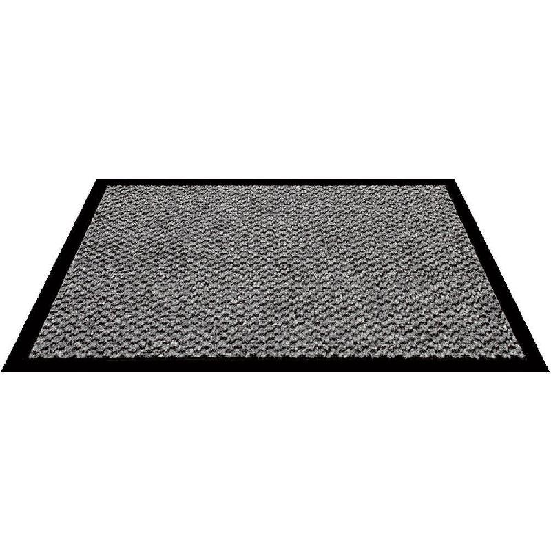 Tapis d'accueil gris 60x80cm - absorbant pour tout type de trafic normal_1