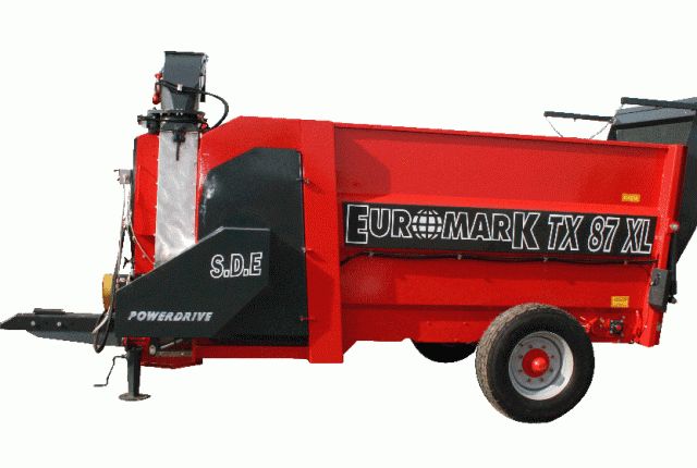 Pailleuses agricoles compactes TX47 / 57 / 67 / 87 / 107XL - EUROMARK - Capacité utile de 3.8m³ à 9.66m³ avec options POWERDRIVE et S.D.E._1