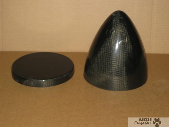 Ulmpchc - Platine de montage pour cône d'hélice en carbone 230mm - epoxy carbone renforcé kevlar_1