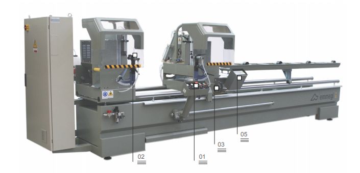 Classic Vis - Tronçonneuse à double tête Emmegi - Lames 450 et 500 mm - Coupe jusqu'à 6 m_1