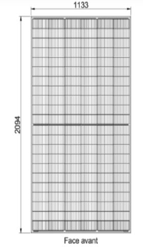 Panneau solaire AE Solar Half Cut Mono 500 W Full Black - Technologie Half Cut - 132 cellules monocristallines_1