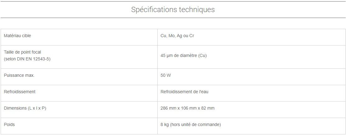 Primux 100 micro - tube à rayons x - anton paar france - puissance max 50 w_1