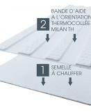 Sec0238 - Bande de guidage thermocollante MILAN VULCAIN - 50 x 22 cm - Résine teintée pour usage extérieur_1