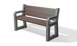 Banc pour personnes âgées TARLO - Assise haute - Longueur 160 cm - ADS EQUIPEMENTS EURL_1