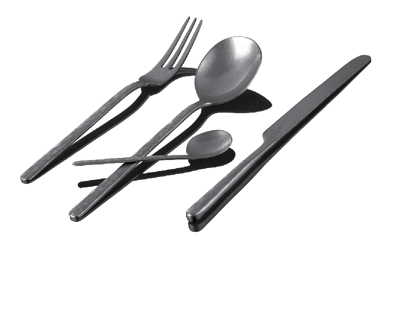 Couteau de table Kodai Vintage Q23 - Acier Inox 18/0 - Manche martelé et finition patinée_1