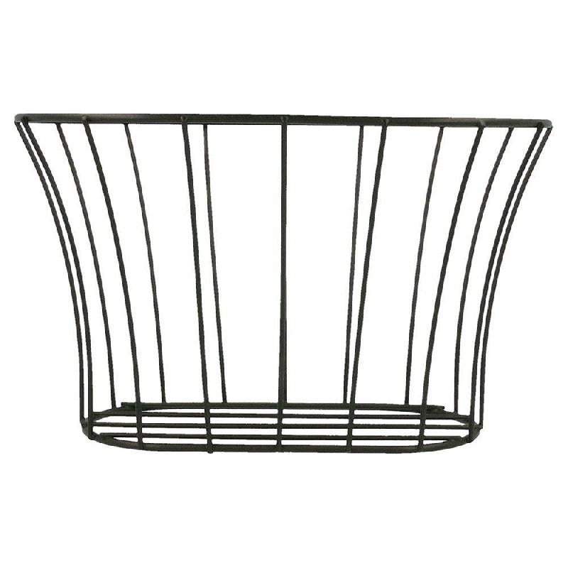 Panier finger food Toscane en acier noir 21x12,7x12,7cm - par 12_1