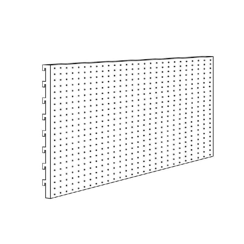 Panneau Perforé ADM - 400 x 1000 mm - Acier Crème - Épaisseur 35 mm_1