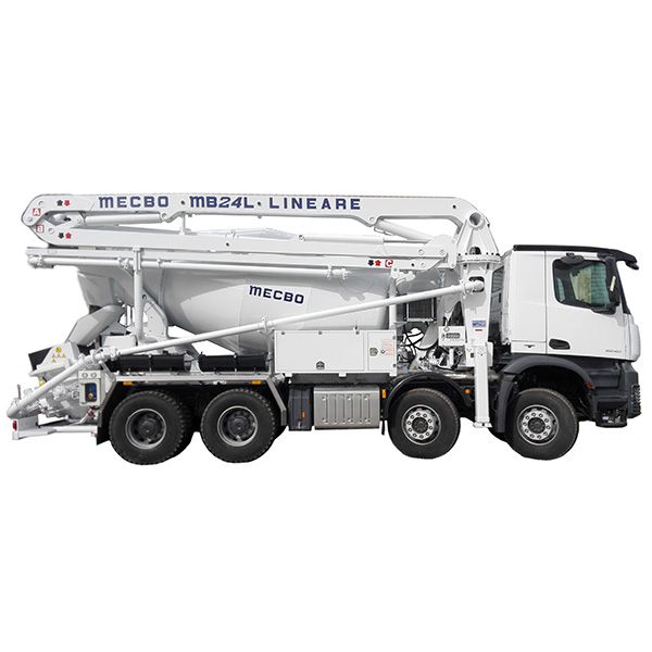 Malaxeur-pompe sur camion avec capacité de pompage jusqu'à 60m³/h