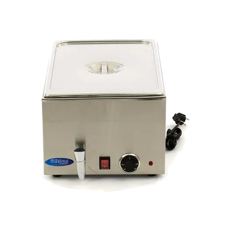 Bain-marie électrique professionnel - 1 x GN 1/1 - avec robinet de vidange - Bac GN inclus | Maxima_1
