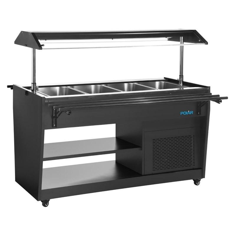 Buffet réfrigéré série G noir 4 GN1/1 PG007 Polar_1