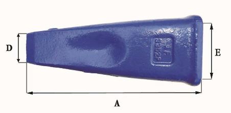 Dents de godet adaptables Feurst AF 3352 P - 6.6 kg - Dimensions précises en mm_1