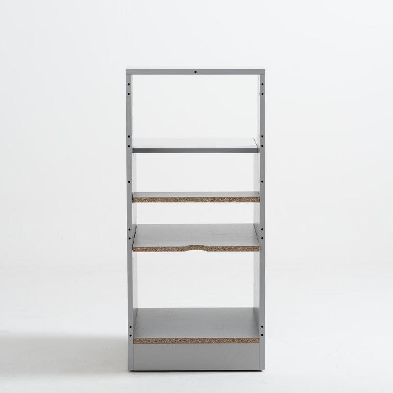 Structure comptoir d'accueil - Ligne tendance, facile à installer et modulable - Gris L50xP61,9xH111cm Receptio_1