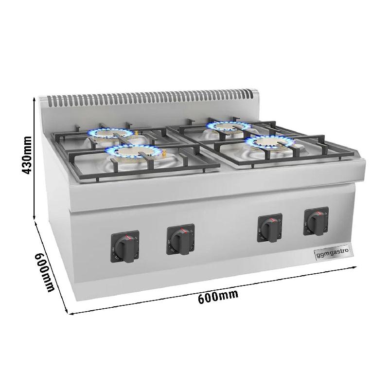 Cuisinière électrique - 8 kW - 4 plaques rondes  - Mario 600 | GGM -EHK66-E_1