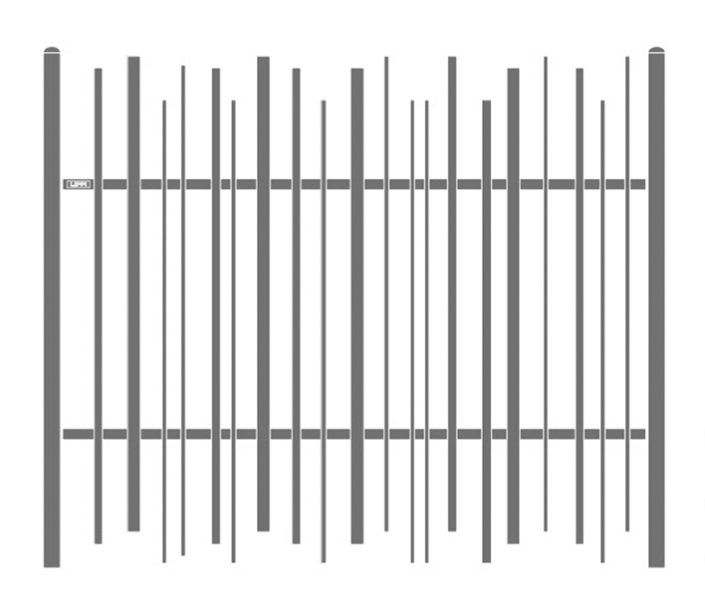 Univers stem - clôture métallique - lippi - hauteur 1 à 2 m_0