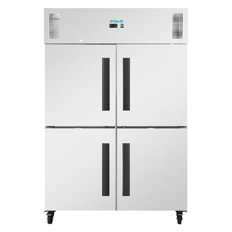 Armoire réfrigérée positive inox - 4 portillons - GN série G - 1200L - Polar - PG053_1