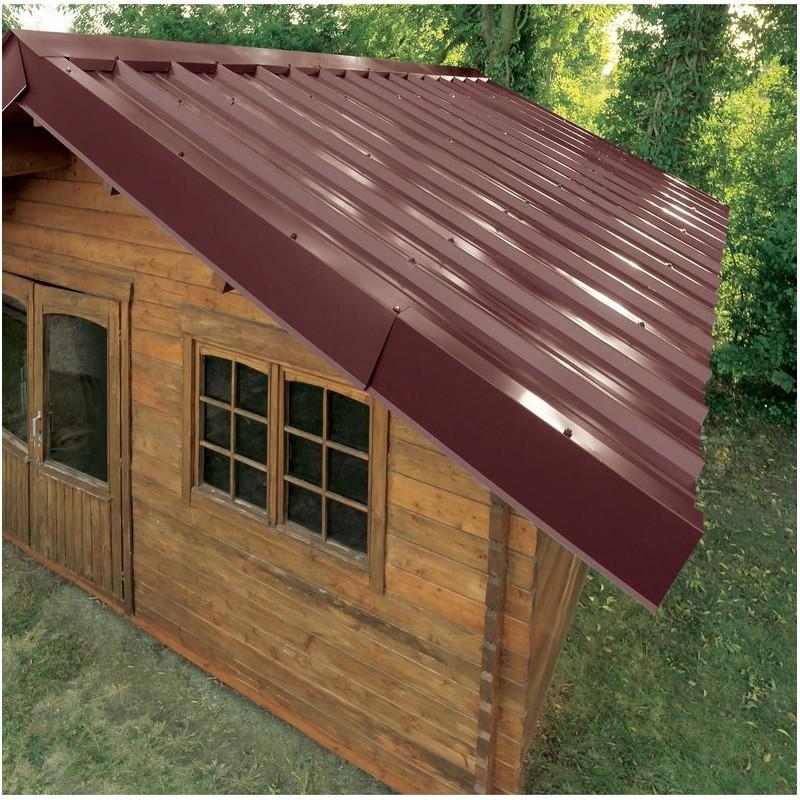 Bac acier laqué 1045 63/100 - Rouge 8012 - Largeur 105 cm - Longueur 250 cm_1