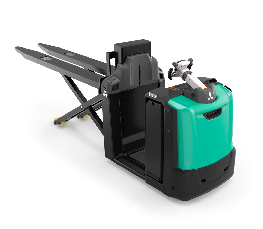 Chariot élévateur préparateur de commandes Velia ES OPB20N2XP - fourches ciseaux et plateforme - 2000 kg_1