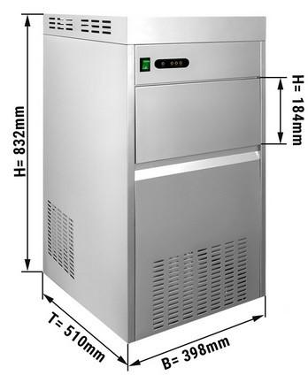 Machine à glaçons en grains - paillettes 85 kg - gaz écologique r290_1